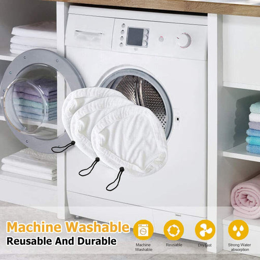 6 x Replacement Pads for Steam Mops, Reusable Washable Cloths Microfiber - danozdirect