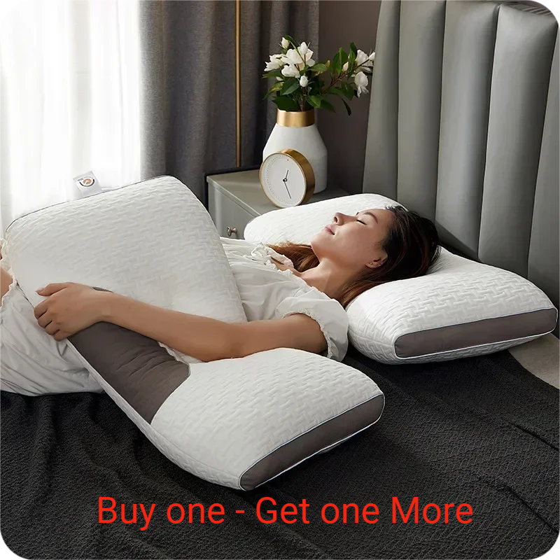 Experience a better night's sleep with Danoz PillowSmart Cervical Orthopedic Neck Pillow 48x74Cm - Buy 1 get 1 More!