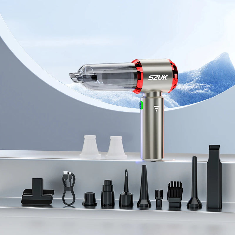 Danoz CleanSmart 💎 | SZUK 100W Cordless Handheld Vacuum | 15KPa Suction | 3-in-1 Vacuum, Blower & Inflator | HEPA Filter | 7 Variants | Free Postage!
