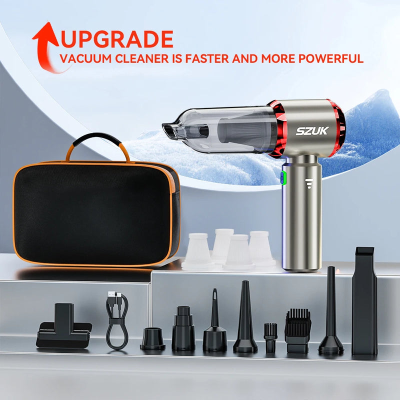 Danoz CleanSmart 💎 | SZUK 100W Cordless Handheld Vacuum | 15KPa Suction | 3-in-1 Vacuum, Blower & Inflator | HEPA Filter | 7 Variants | Free Postage!