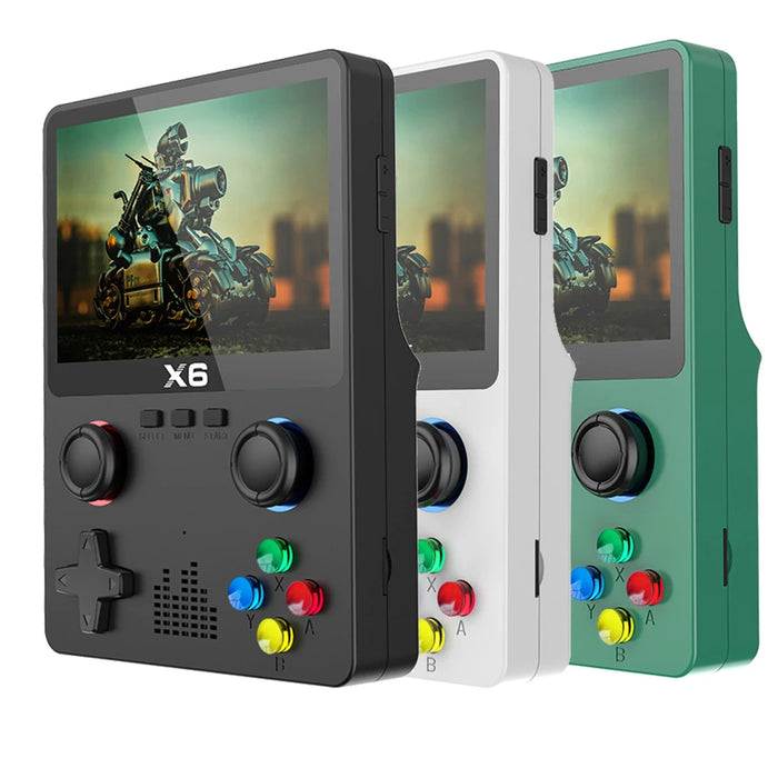 Danoz Kids -  X6 3.5Inch IPS Screen Handheld Game Player Dual Joystick 11 Simulators GBA Video Game Console for Kids Gifts