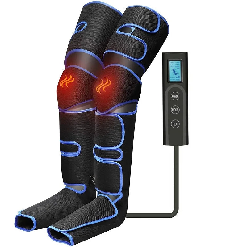 Danoz MassageSmart Air Compression Leg Massager 🦵 | 6 Modes, Knee Heat Therapy, Cordless — Foot, Calf & Thigh Full Leg Relief