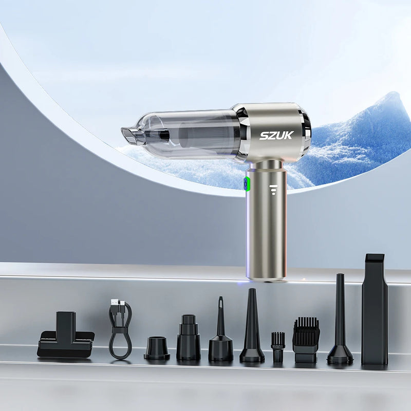 Danoz CleanSmart 💎 | SZUK 100W Cordless Handheld Vacuum | 15KPa Suction | 3-in-1 Vacuum, Blower & Inflator | HEPA Filter | 7 Variants | Free Postage!