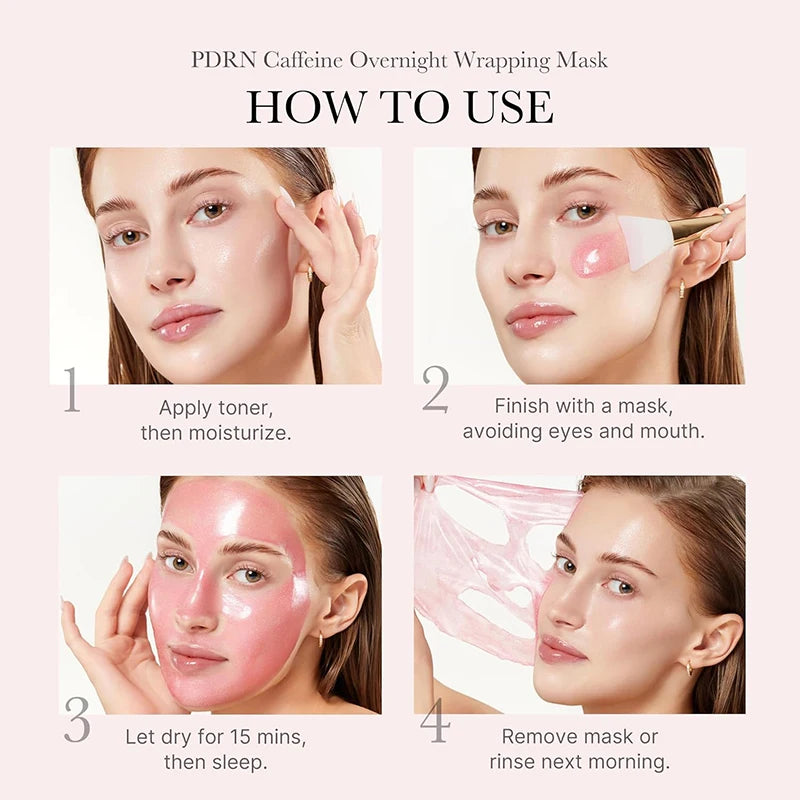 Danoz BeautySmart ✨ | PDRN Collagen Overnight Wrapping Face Mask | Caffeine Depuff | Glass Skin | Korean Skincare | 75ml | Free Postage!