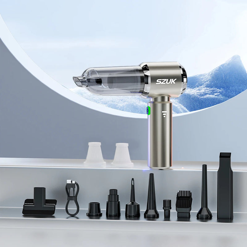 Danoz CleanSmart 💎 | SZUK 100W Cordless Handheld Vacuum | 15KPa Suction | 3-in-1 Vacuum, Blower & Inflator | HEPA Filter | 7 Variants | Free Postage!