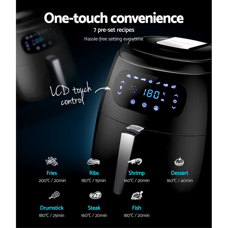 Danoz Direct Kitchen Smart - Devanti Air Fryer 8.5L LCD Fryers - Incl. Delivery
