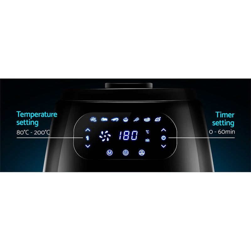 Danoz Direct Kitchen Smart - Devanti Air Fryer 8.5L LCD Fryers - Incl. Delivery