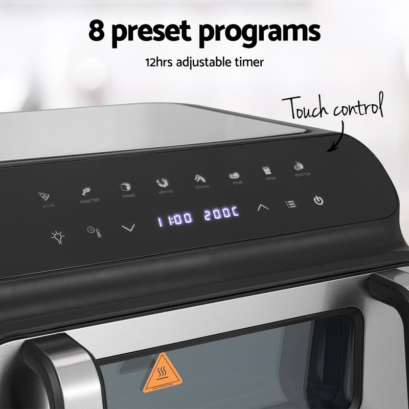 Danoz Direct 🎯Kitchen Smart - Devanti Air Fryer 10L LCD Kitchen Oven - Incl. Delivery