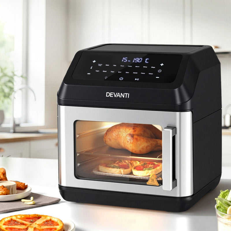 Danoz Kitchen - Devanti Air Fryer 13L LCD Fryers Oven - Super deal