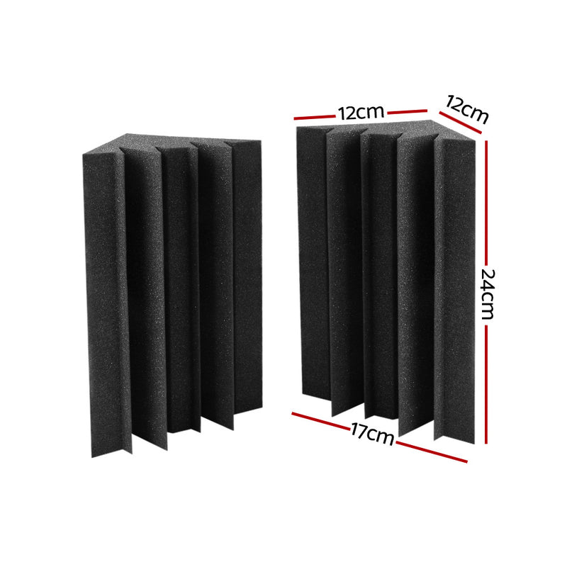 Danoz Music - Alpha Acoustic Foam 40pcs Corner Bass Trap Sound Absorption Proofing Treatment- Incl. Delivery