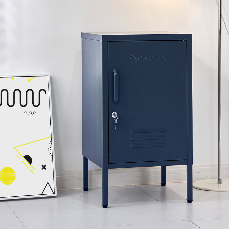 Danoz Furniture🪑🪑ArtissIn Bedside Table Metal Cabinet - MINI Blue