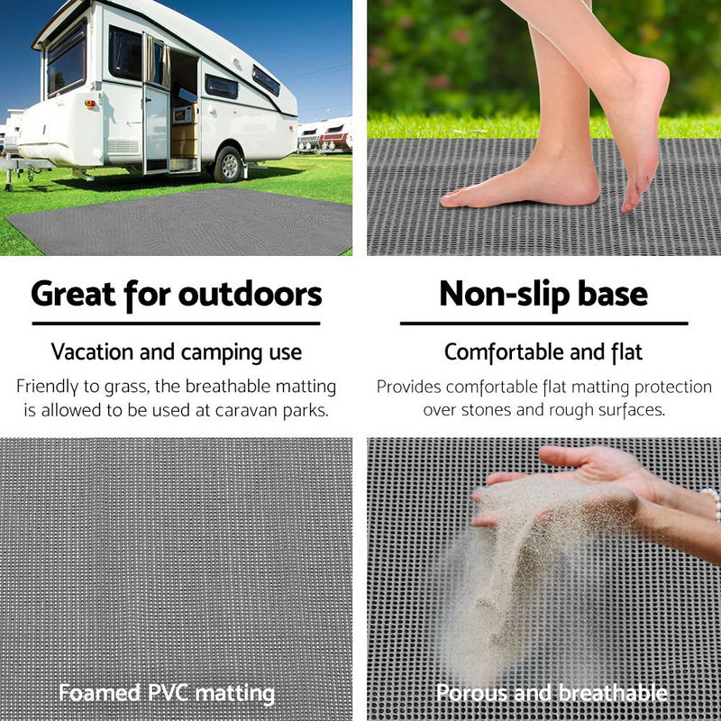 Danoz Direct - Weisshorn 4M X 2.5M Annex Matting Floor Mats Mesh Caravan Camping Annexe