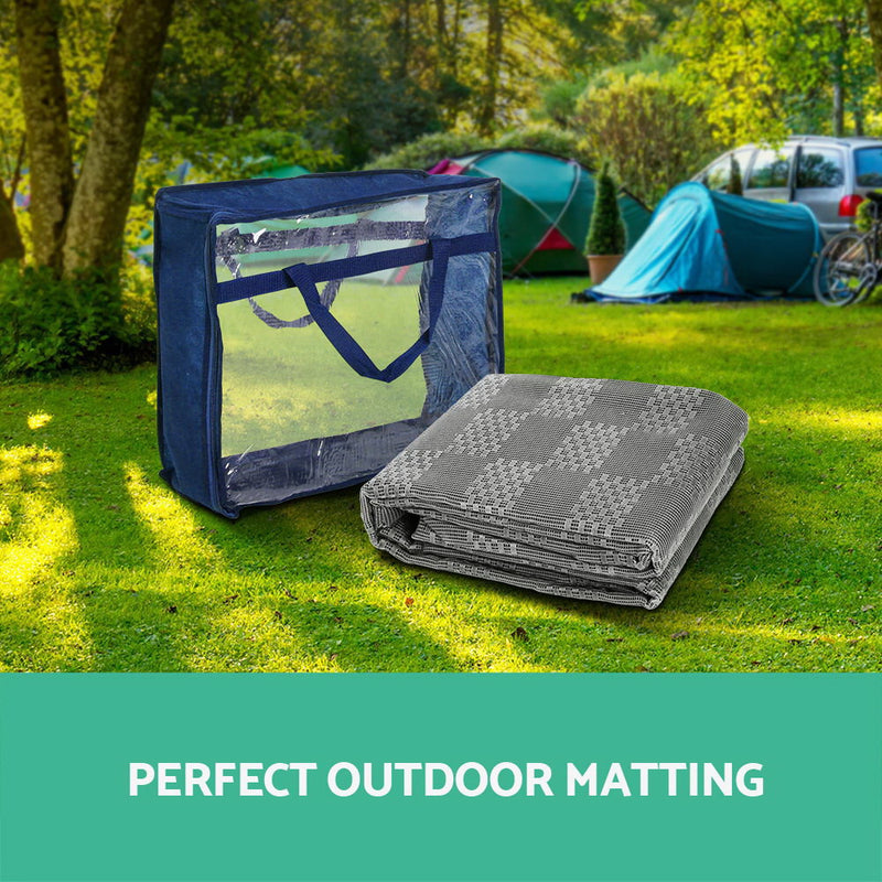 Danoz Direct - Weisshorn 5M X 2.5M Annex Matting 600GSM Floor Mats Mesh Caravan Camping Annexe