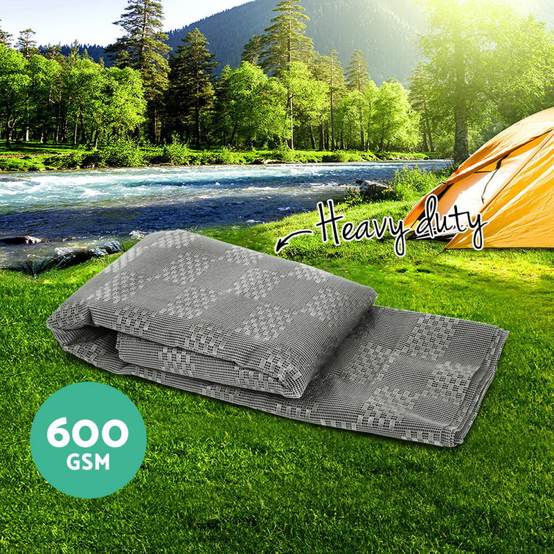Danoz Direct - Weisshorn 5M X 2.5M Annex Matting 600GSM Floor Mats Mesh Caravan Camping Annexe