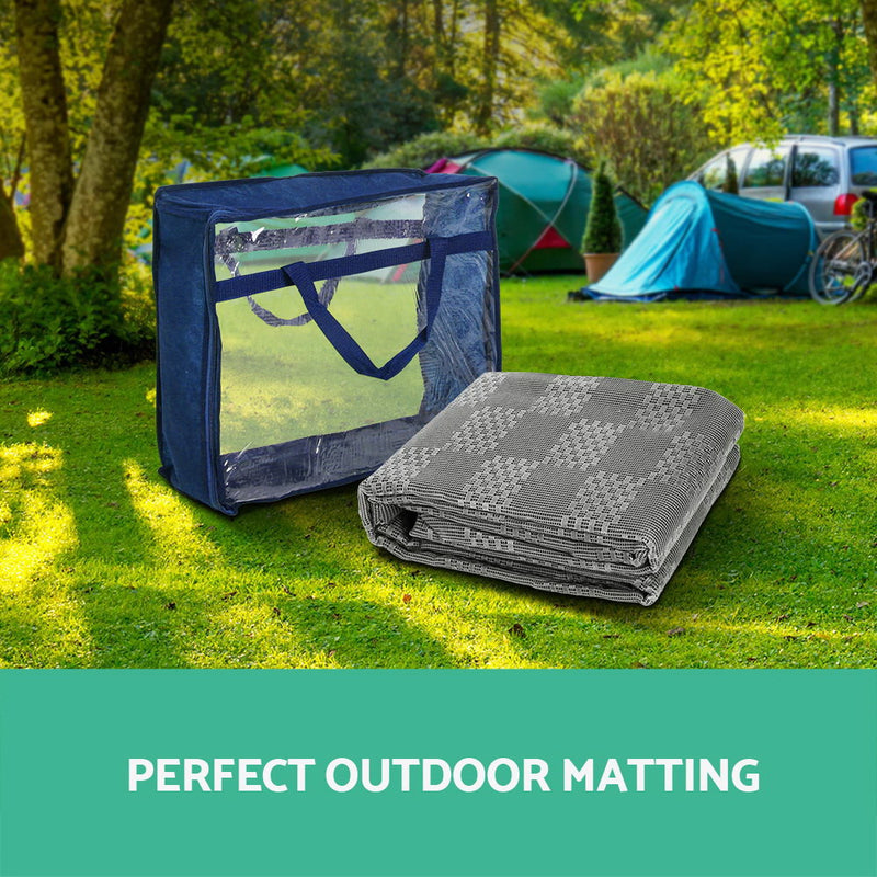 Danoz Direct - Weisshorn 6M X 2.5M Annex Matting 600GSM Floor Mats Mesh Caravan Camping Annexe