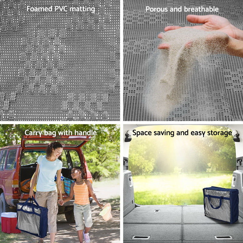 Danoz Direct - Weisshorn 6M X 2.5M Annex Matting 600GSM Floor Mats Mesh Caravan Camping Annexe