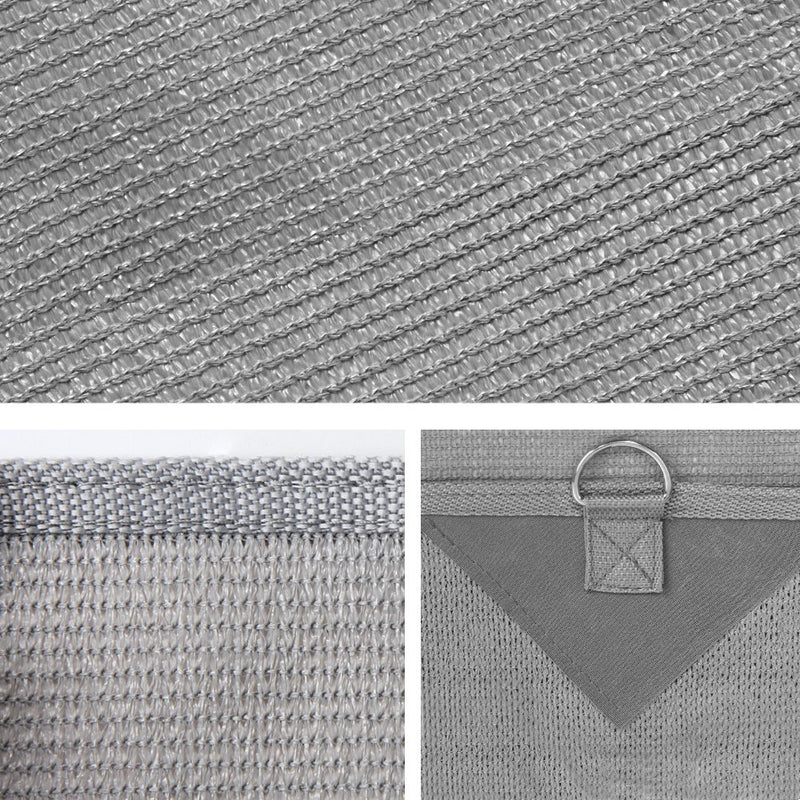 Danoz - Caravan Privacy Screen Roll Out Awning 5.2x1.95M End Wall Side Sun Shade Grey