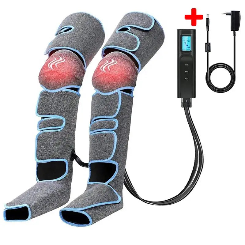 Danoz MassageSmart Air Compression Leg Massager 🦵 | 6 Modes, Knee Heat Therapy, Cordless — Foot, Calf & Thigh Full Leg Relief