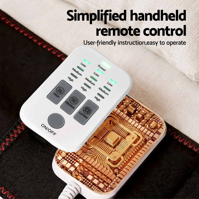 Danoz MassageSmart | Livemor Lumbar Massager Belt 🦴 | Airbag Traction, 9-Level Vibration, Heat Therapy — Sciatica & Back Pain Relief
