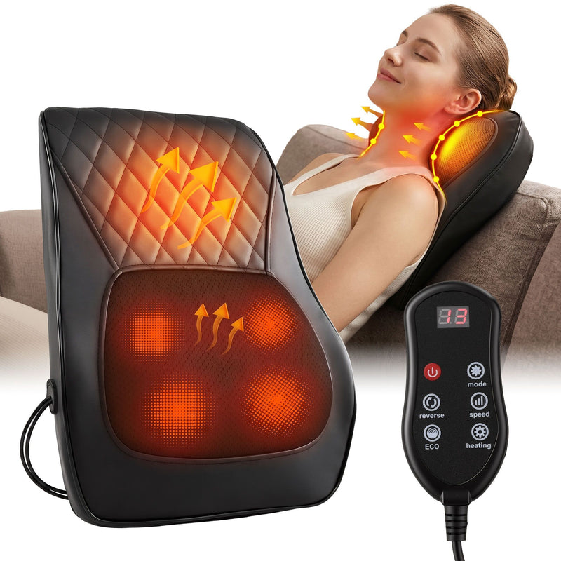 Danoz MassageSmart | Livemor Traction Back Massager with Heat 🦴 | 6 Modes, Auto Lift, Dual Heat Levels — Neck, Shoulder & Full Body