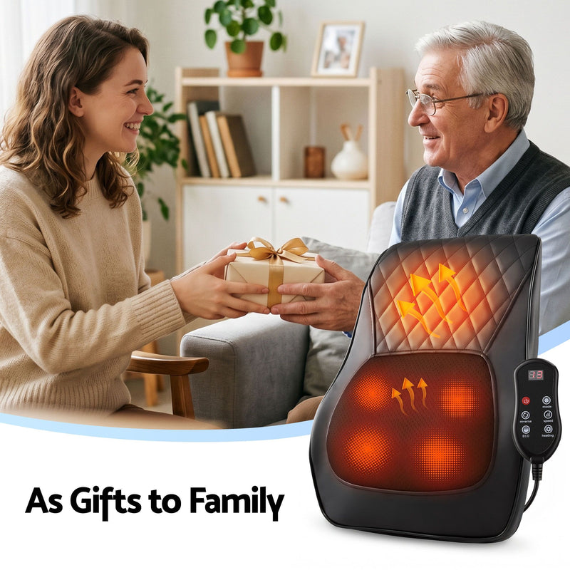Danoz MassageSmart | Livemor Traction Back Massager with Heat 🦴 | 6 Modes, Auto Lift, Dual Heat Levels — Neck, Shoulder & Full Body