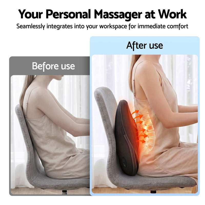 Danoz MassageSmart | Livemor Cordless Back Massager with Heat 🦴 | 3-Speed Deep Tissue Kneading — Neck, Shoulder, Lumbar, Thigh & Calf