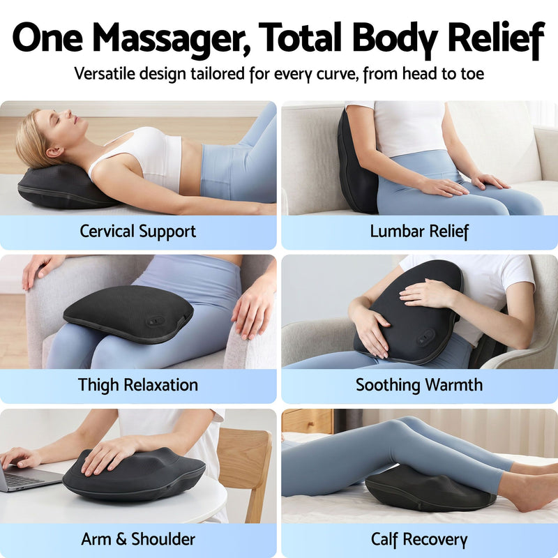 Danoz MassageSmart | Livemor Cordless Back Massager with Heat 🦴 | 3-Speed Deep Tissue Kneading — Neck, Shoulder, Lumbar, Thigh & Calf