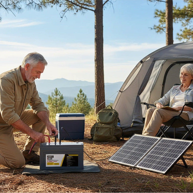 Giantz AGM Deep Cycle Battery 12V 170Ah Box Portable Solar Caravan Camping