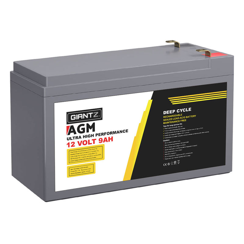Power up your adventures with Danoz Giantz AGM Deep Cycle Battery – the reliable energy companion for caravans, camping trips, and off-grid solar setups