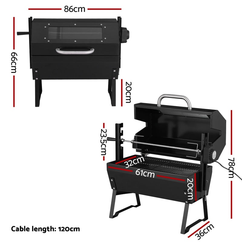 Danoz Direct - Grillz BBQ Grill Charcoal Electric Smoker Roaster