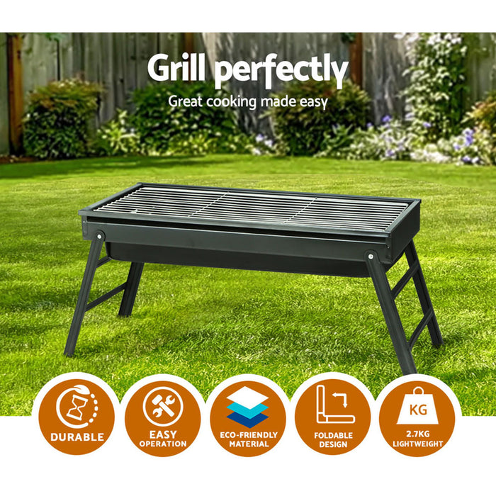 Grillz BBQ Grill Charcoal Smoker Foldable