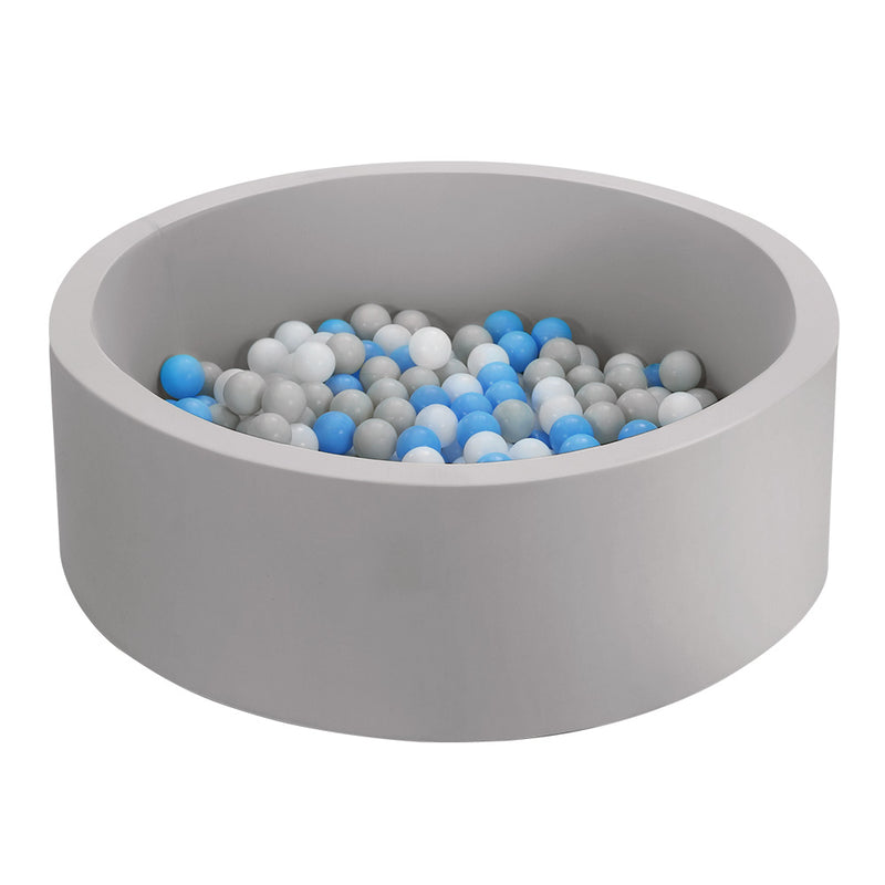 Danoz Kids - Keezi Kids Ball Pit 90x30cm Ocean Foam Play Pool Barrier Toys Children Grey