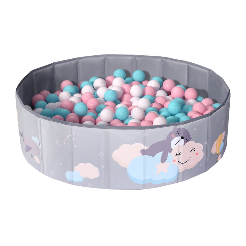 Danoz Direct - Keezi Kids Ball Pool Pit Toddler Ocean Play Foldable Child Playhouse Storage Bag