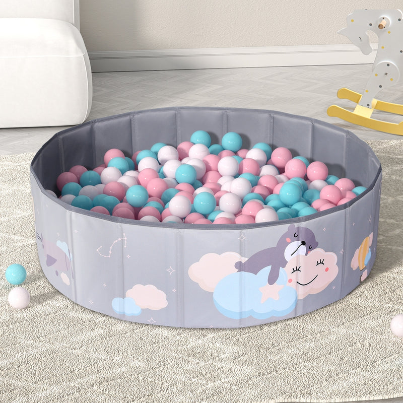 Danoz Direct - Keezi Kids Ball Pool Pit Toddler Ocean Play Foldable Child Playhouse Storage Bag