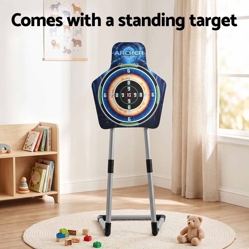 🏹 Danoz KidSmart | Keezi Kids Bow & Arrow Archery Set | Freestanding Target | Suction Cup Arrows | Ages 6+ | Indoor & Outdoor