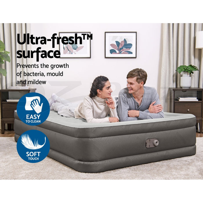 Ultimate comfort and convenience with Danoz Direct Bestway Air Mattress! Designed with a queen size and a height of 46cm