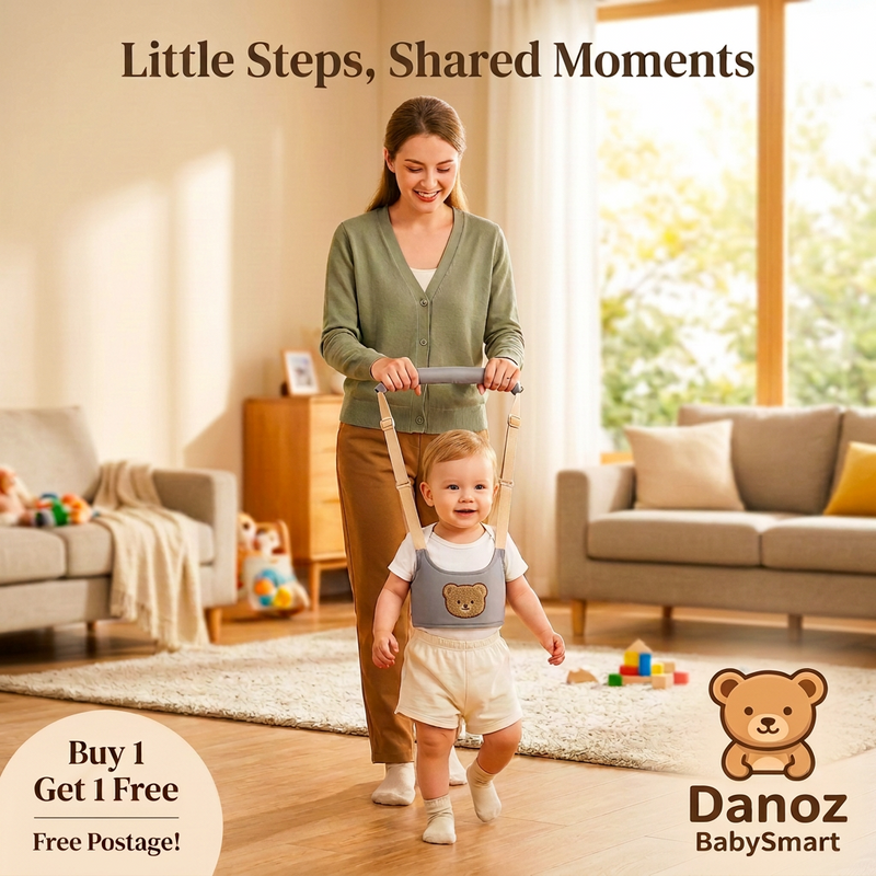 🧸 Danoz BabySmart | Adjustable Toddler Walking Harness | Bear Design & Padded Handle | Buy 1 Get 1 Free | Free Postage!