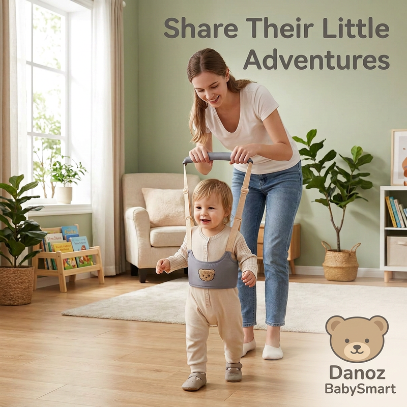 🧸 Danoz BabySmart | Adjustable Toddler Walking Harness | Bear Design & Padded Handle | Buy 1 Get 1 Free | Free Postage!