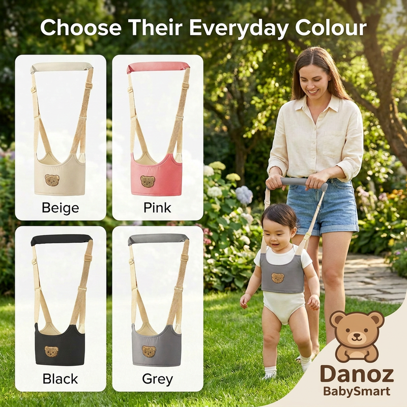 🧸 Danoz BabySmart | Adjustable Toddler Walking Harness | Bear Design & Padded Handle | Buy 1 Get 1 Free | Free Postage!
