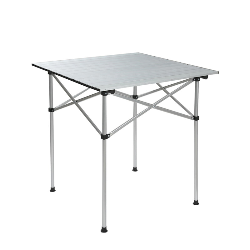 Danoz Outdoors - Weisshorn Folding Camping Table 70CM Roll Up Outdoor Picnic BBQ Aluminium Desk