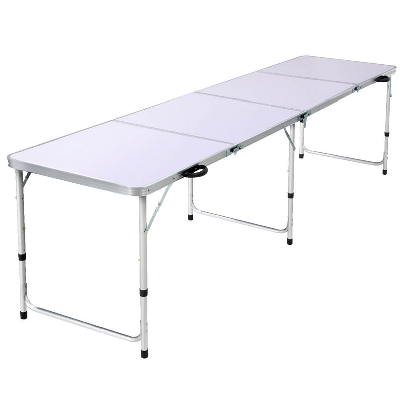 Danoz Outdoors - Weisshorn Folding Camping Table 240CM Portable Outdoor Picnic BBQ Aluminium Desk