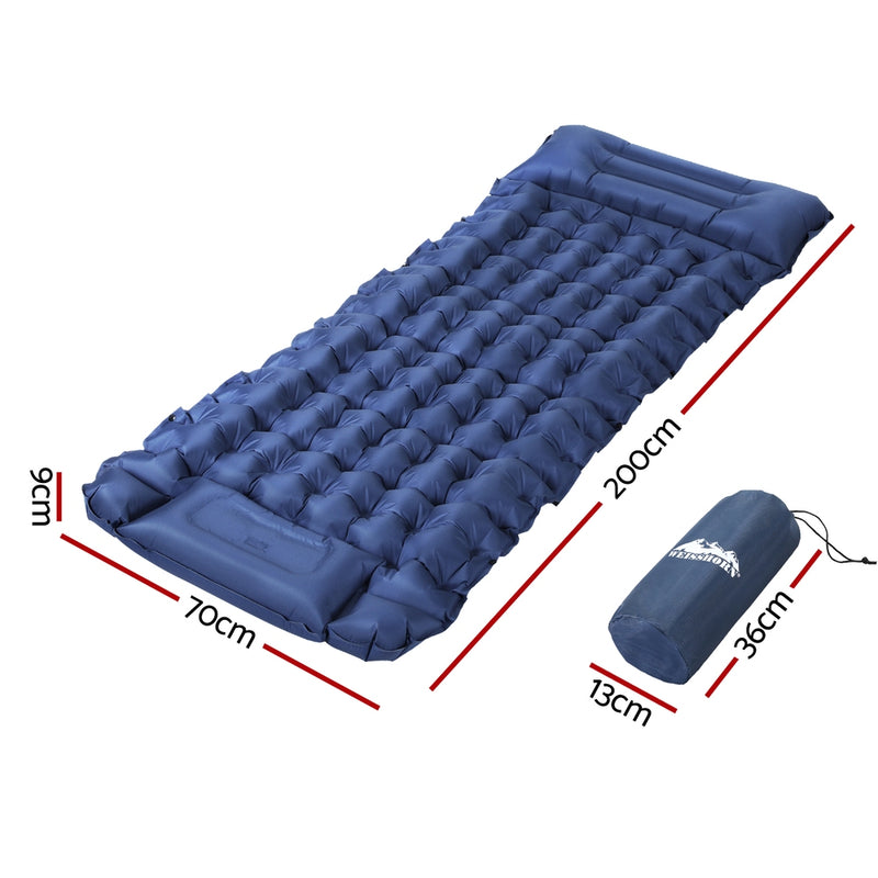 Danoz Direct - Weisshorn Self Inflating Mattress Camping Sleeping Mat Air Bed Single Pillow Bag