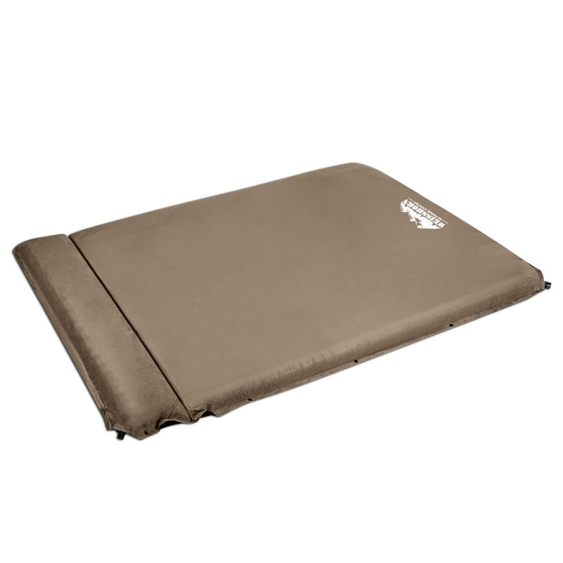 Danoz Camping - Weisshorn Self Inflating Mattress 10CM Camping Sleeping Mat Air Double Coffee