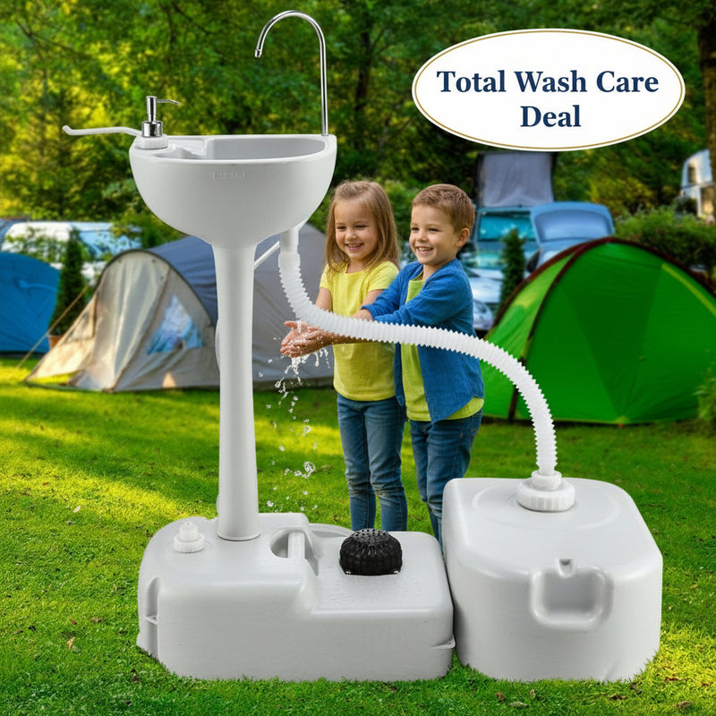 Danoz Camping - Weisshorn Basin Portable Hand Wash Sink Stand 43L Capacity - Free Postage!