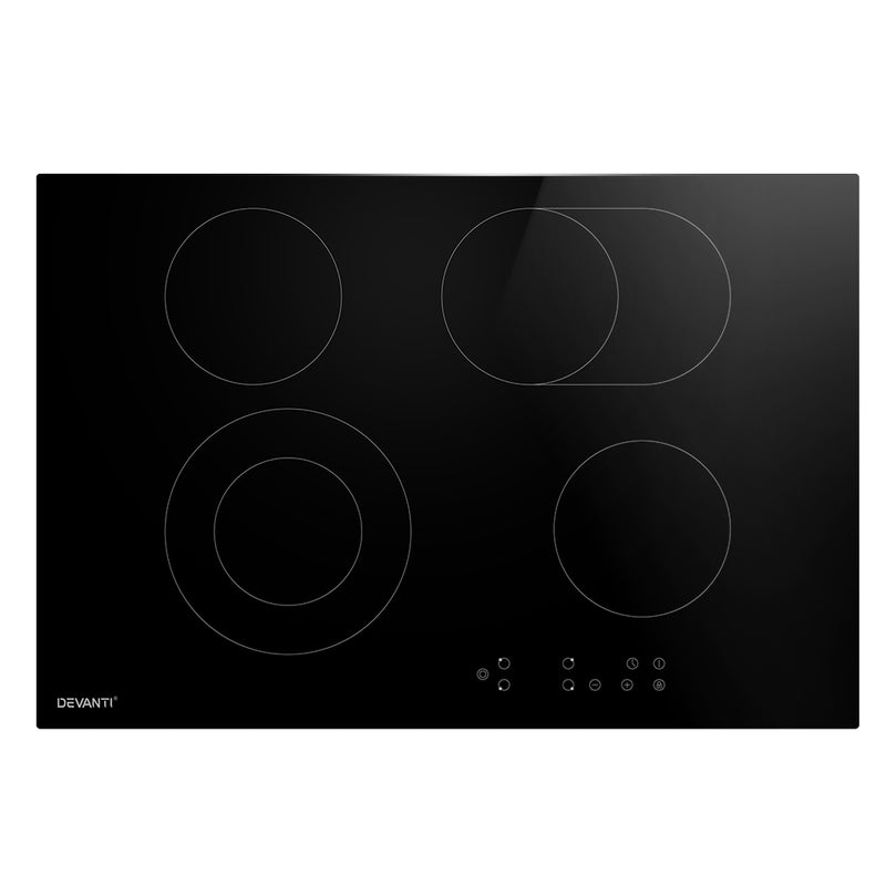 Danoz Kitchen 🧑‍🍳🥘 Devanti Electric Ceramic Cooktop 77cm. Incl. Delivery