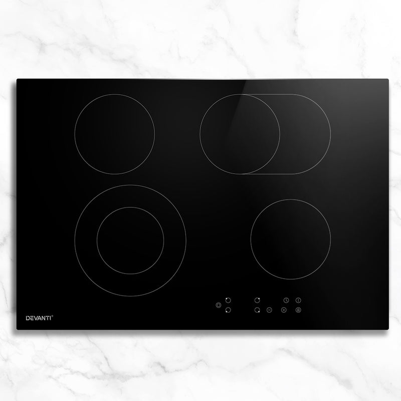 Danoz Kitchen 🧑‍🍳🥘 Devanti Electric Ceramic Cooktop 77cm. Incl. Delivery