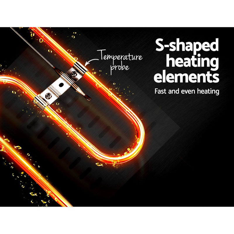 Danoz Kitchen - Devanti 20L Electric Commercial Deep Fryer Double Baskets 4400W Incl. Delivery