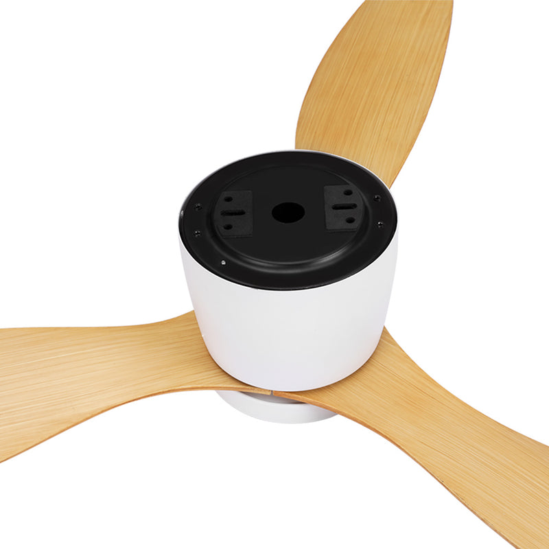 Danoz Appliances - Devanti 52'' Ceiling Fan DC Motor w/Light w/Remote - Light Wood