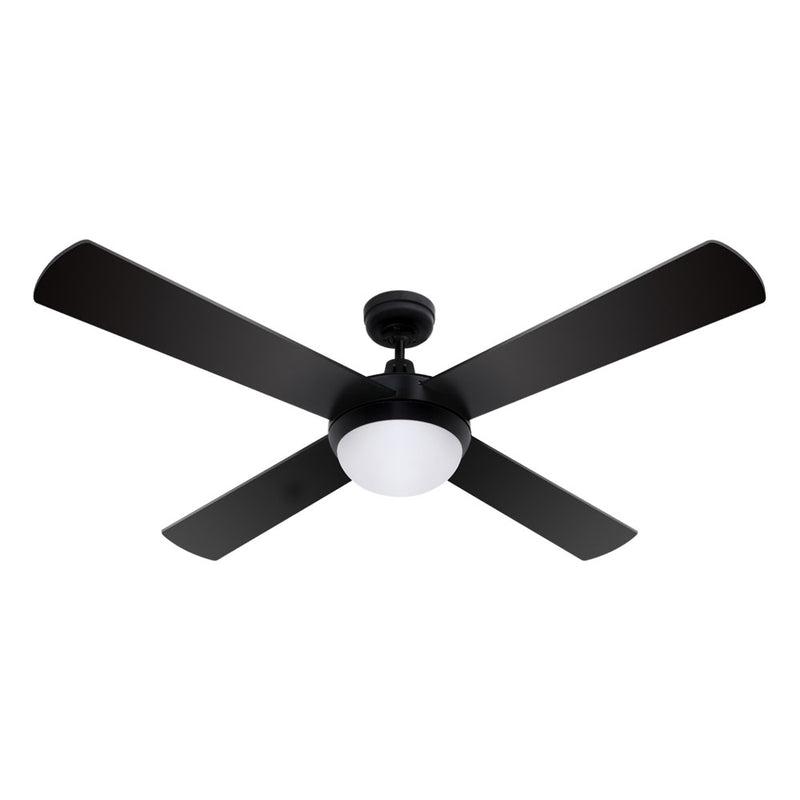Danoz Appliances - Devanti 52'' Ceiling Fan AC Motor w/Light w/Remote - Black