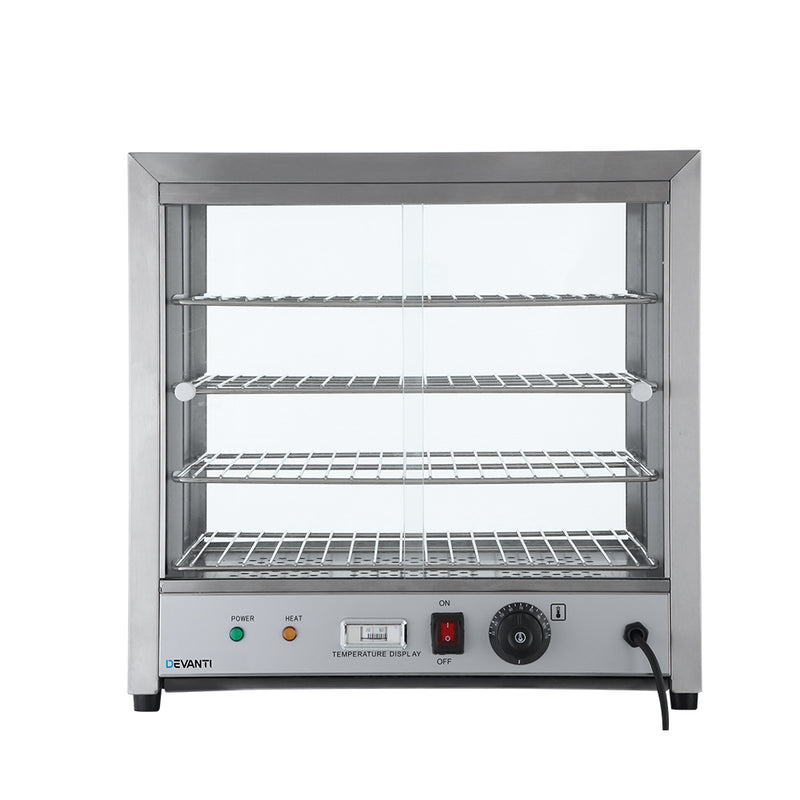 Danoz Appliances - Devanti Commercial Food Warmer Hot Display Showcase Cabinet 54cm